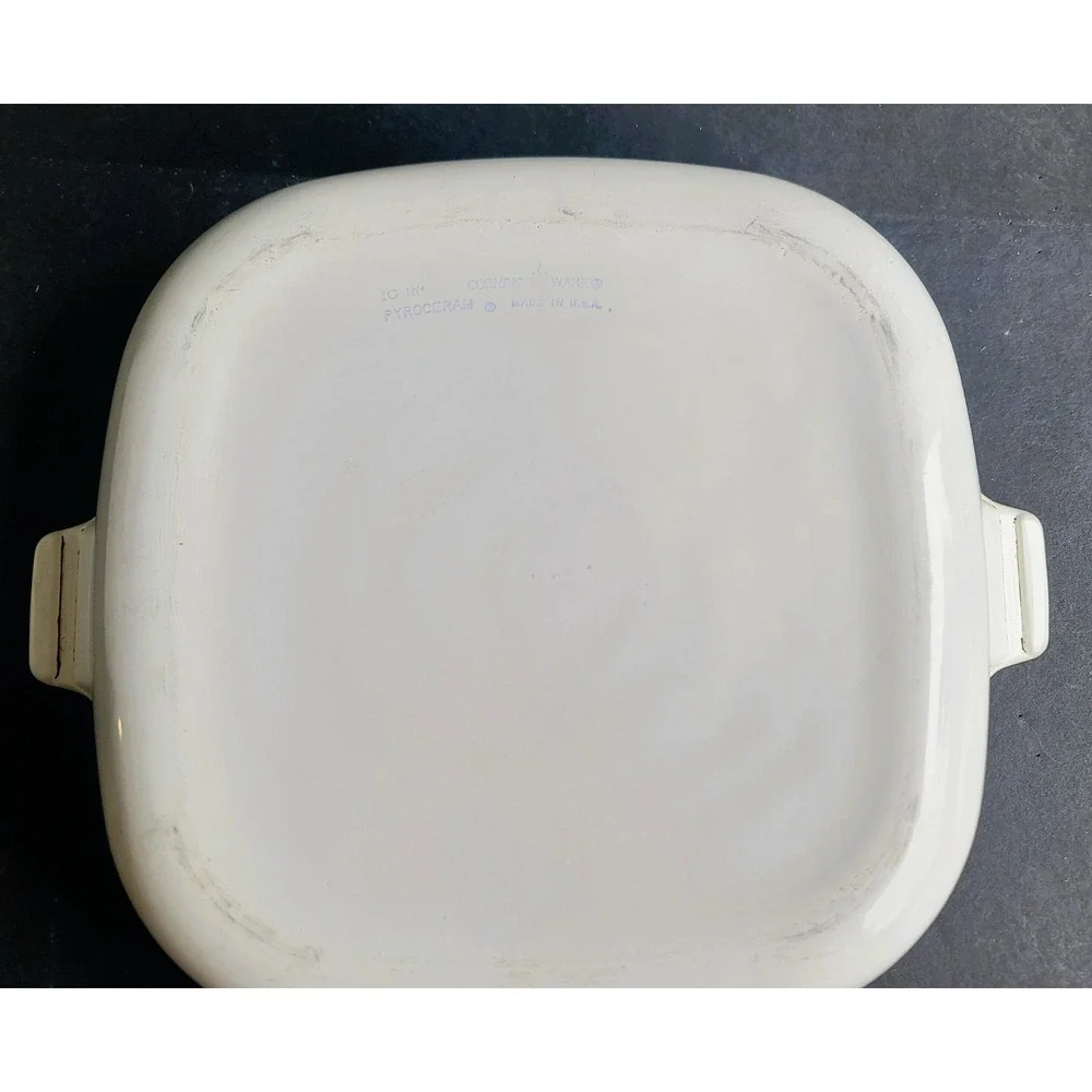 Vintage Corning Ware Cornflower Blue 10 Inch Square Casserole Dish P-10-Be